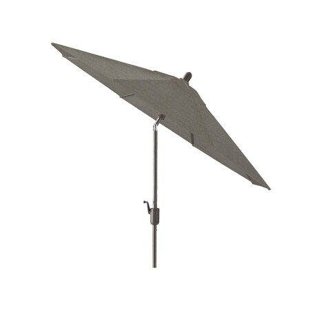 9ft Round Push TILT Market Umbrella With Antique Bronze Frame (Fabric: Sunbrella Graphite)